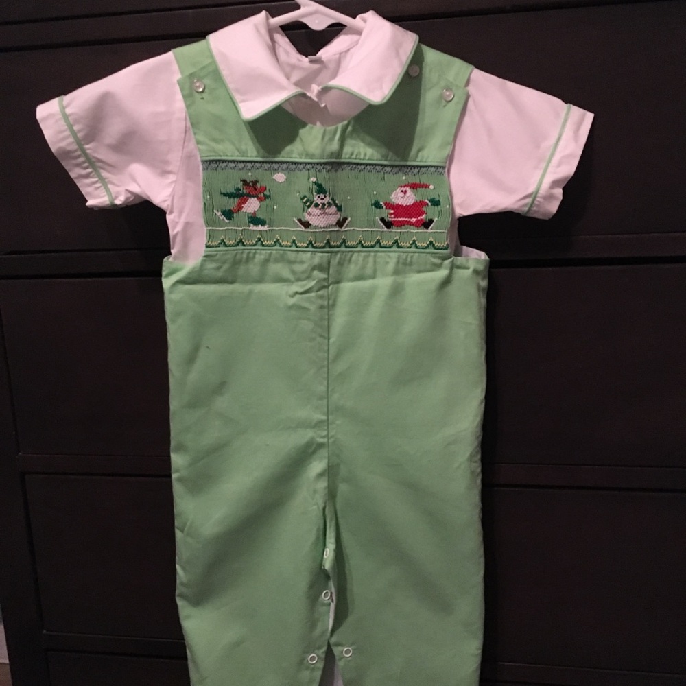 Infant boy Christmas outfit